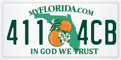 FL license plate 4114CB