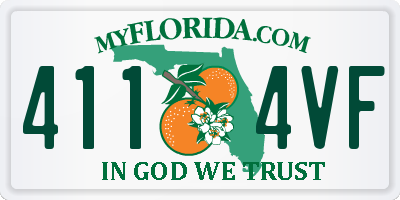 FL license plate 4114VF