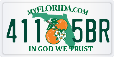 FL license plate 4115BR