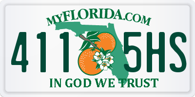 FL license plate 4115HS