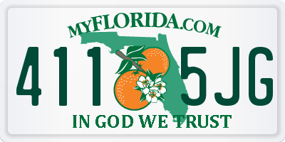 FL license plate 4115JG