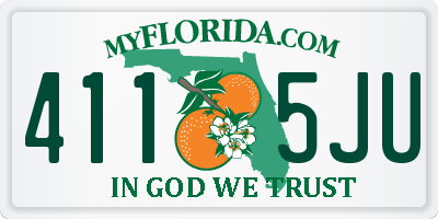 FL license plate 4115JU