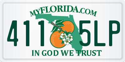 FL license plate 4115LP