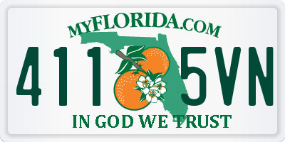 FL license plate 4115VN