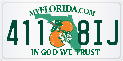 FL license plate 4118IJ