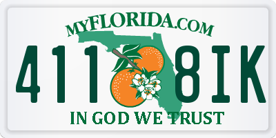 FL license plate 4118IK