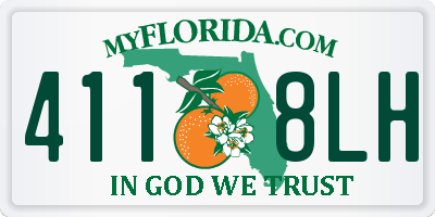 FL license plate 4118LH
