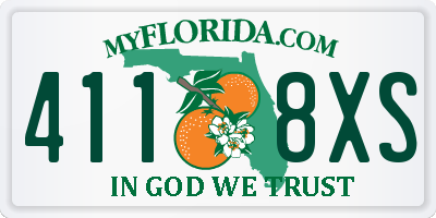 FL license plate 4118XS
