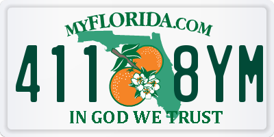FL license plate 4118YM