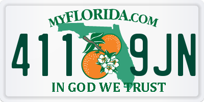 FL license plate 4119JN