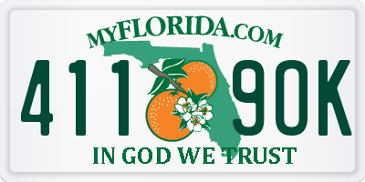 FL license plate 4119OK