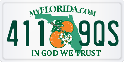 FL license plate 4119QS