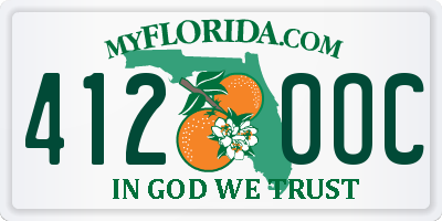 FL license plate 4120OC