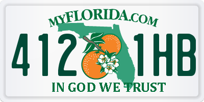 FL license plate 4121HB