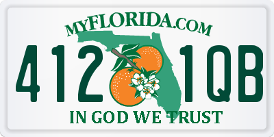 FL license plate 4121QB