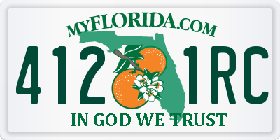 FL license plate 4121RC