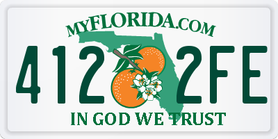 FL license plate 4122FE