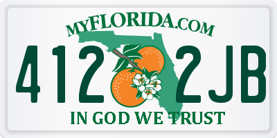 FL license plate 4122JB
