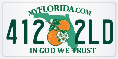 FL license plate 4122LD