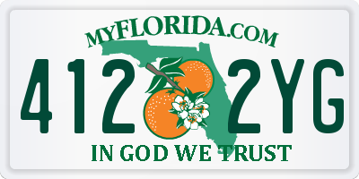 FL license plate 4122YG