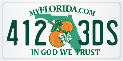 FL license plate 4123DS