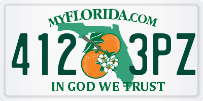 FL license plate 4123PZ