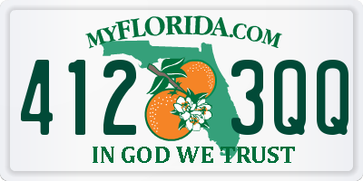 FL license plate 4123QQ