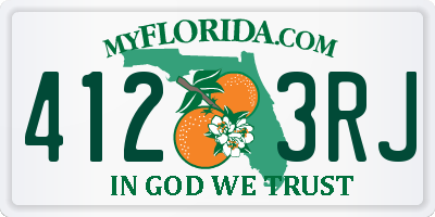 FL license plate 4123RJ