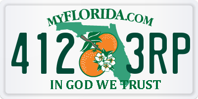 FL license plate 4123RP