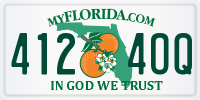 FL license plate 4124OQ