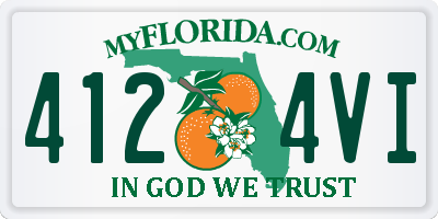 FL license plate 4124VI