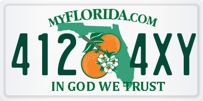 FL license plate 4124XY