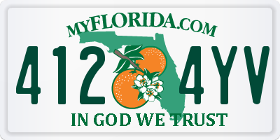 FL license plate 4124YV