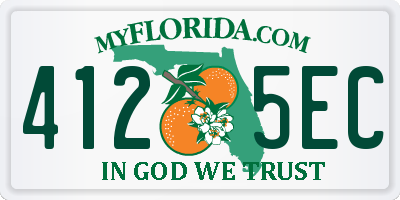 FL license plate 4125EC