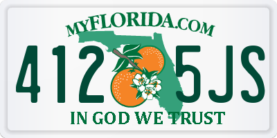 FL license plate 4125JS