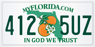 FL license plate 4125UZ