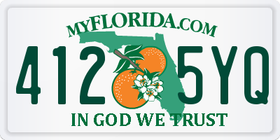 FL license plate 4125YQ