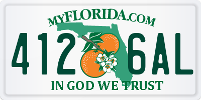 FL license plate 4126AL