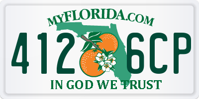 FL license plate 4126CP