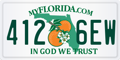 FL license plate 4126EW