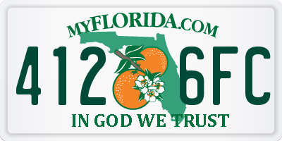 FL license plate 4126FC