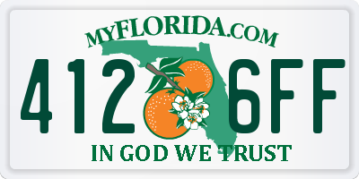 FL license plate 4126FF