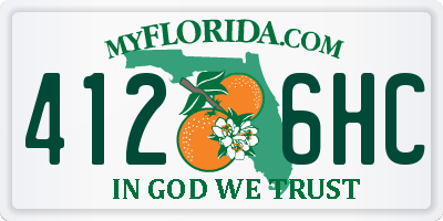 FL license plate 4126HC