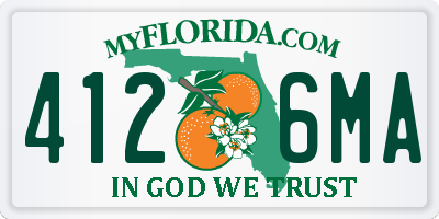 FL license plate 4126MA