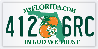 FL license plate 4126RC