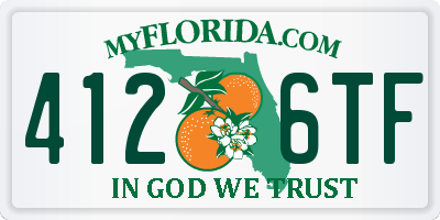 FL license plate 4126TF