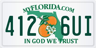 FL license plate 4126UI