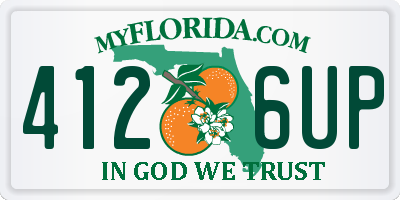FL license plate 4126UP