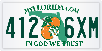 FL license plate 4126XM