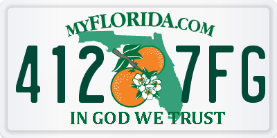 FL license plate 4127FG